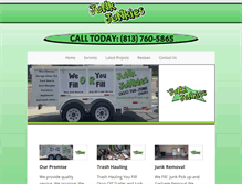 Tablet Screenshot of junkjunkiestrash.net
